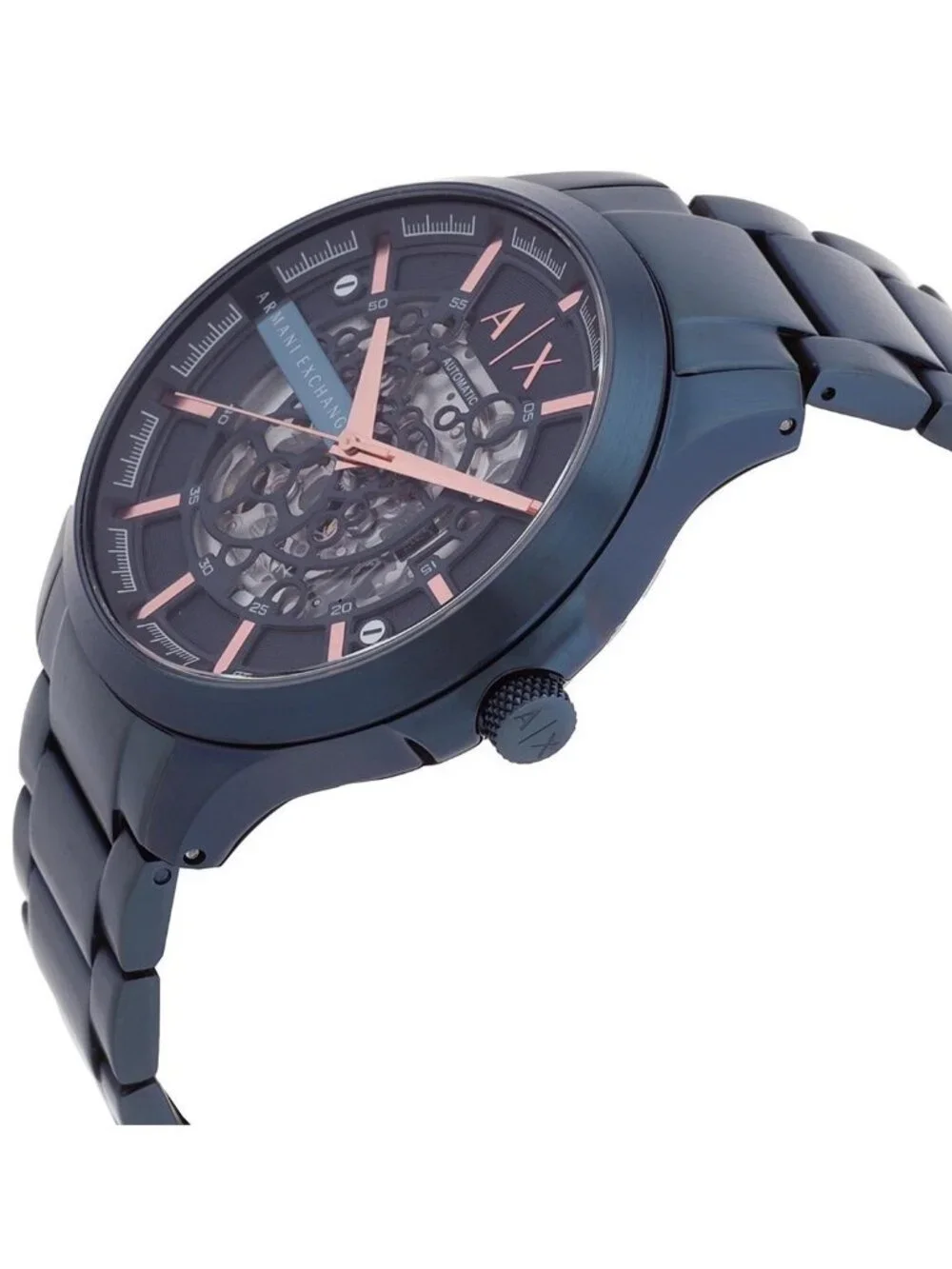 NWT Armani Exchange Automatic Blue Dial Men's Watch